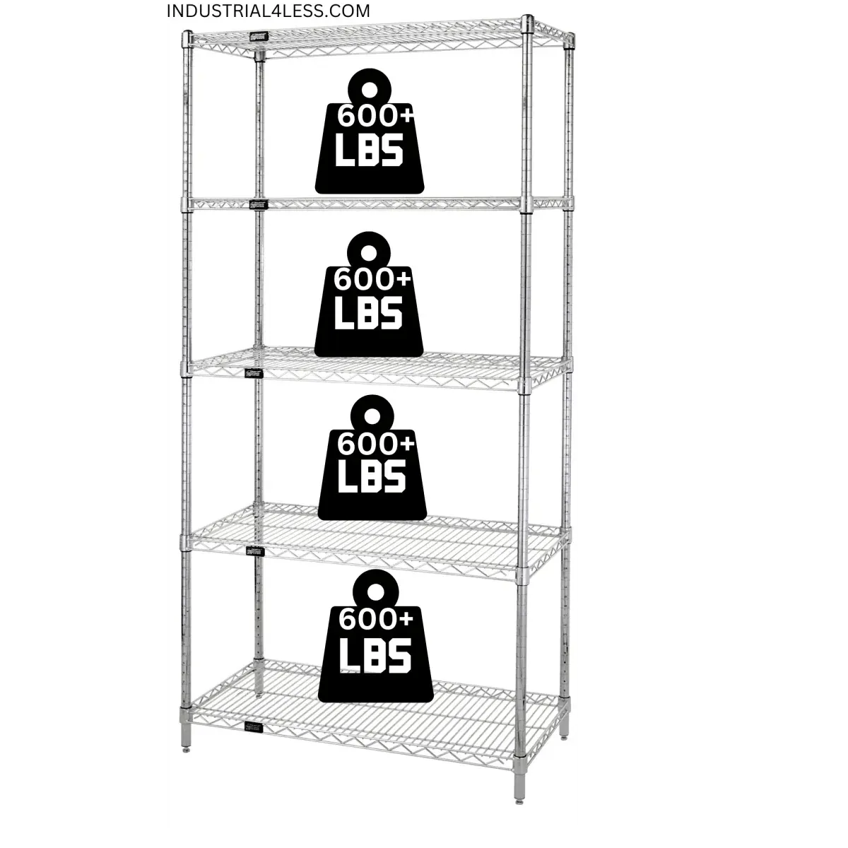 14" x 54" Stainless Steel Wire Shelving Unit