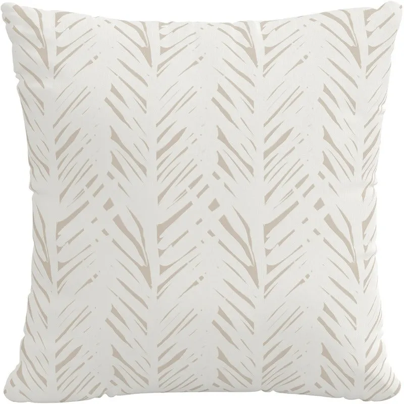 22" Outdoor Brush Palm Pillow