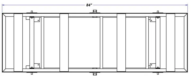 27" Adjustable Height Galvanized Fabrication Work Table with 4 Levelers / Stabilizers