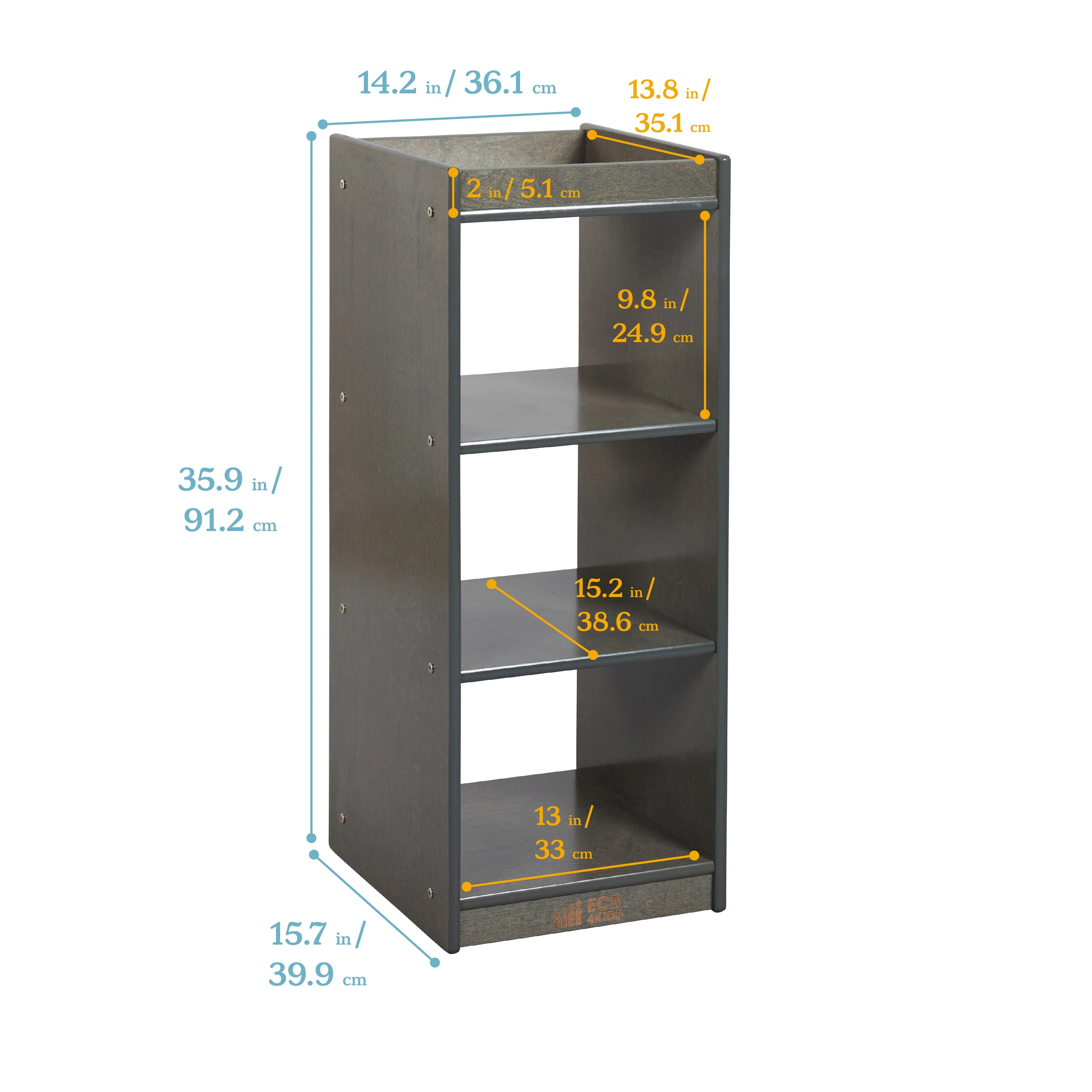 3-Cube Vertical Storage Cabinet, Display Shelf