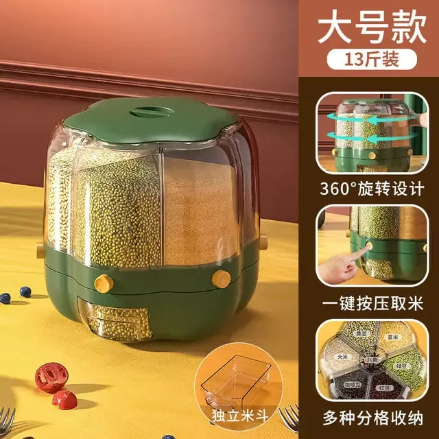 360° Rotating Grains Food Dispenser