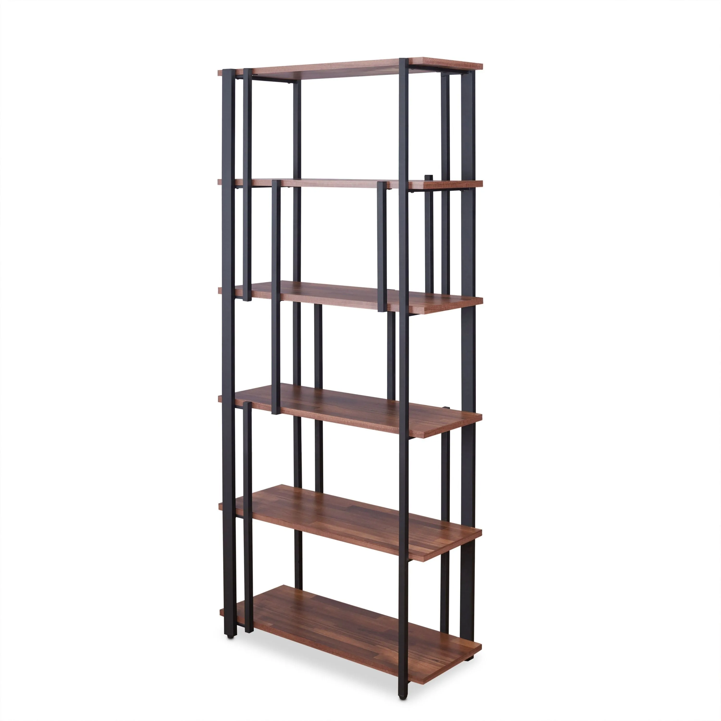 ACME Sara Bookshelf in Walnut & Sandy Black 92406