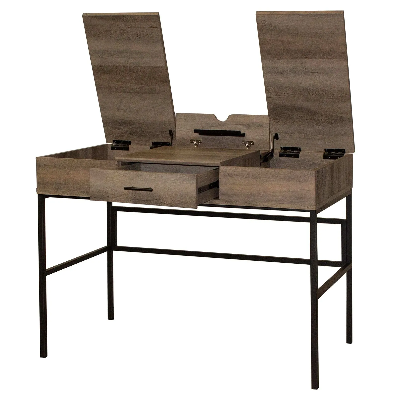 ADEPT Modern Desk in Rustic Oak Finish by Urban Style