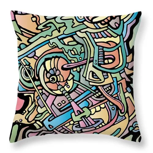 AEQEA Boogerman Throw Pillow Indie Artist Designer Decor