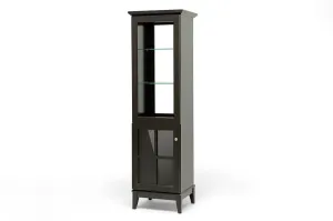 Baxton Studio Nelson Dark Brown Modern Storage Tower