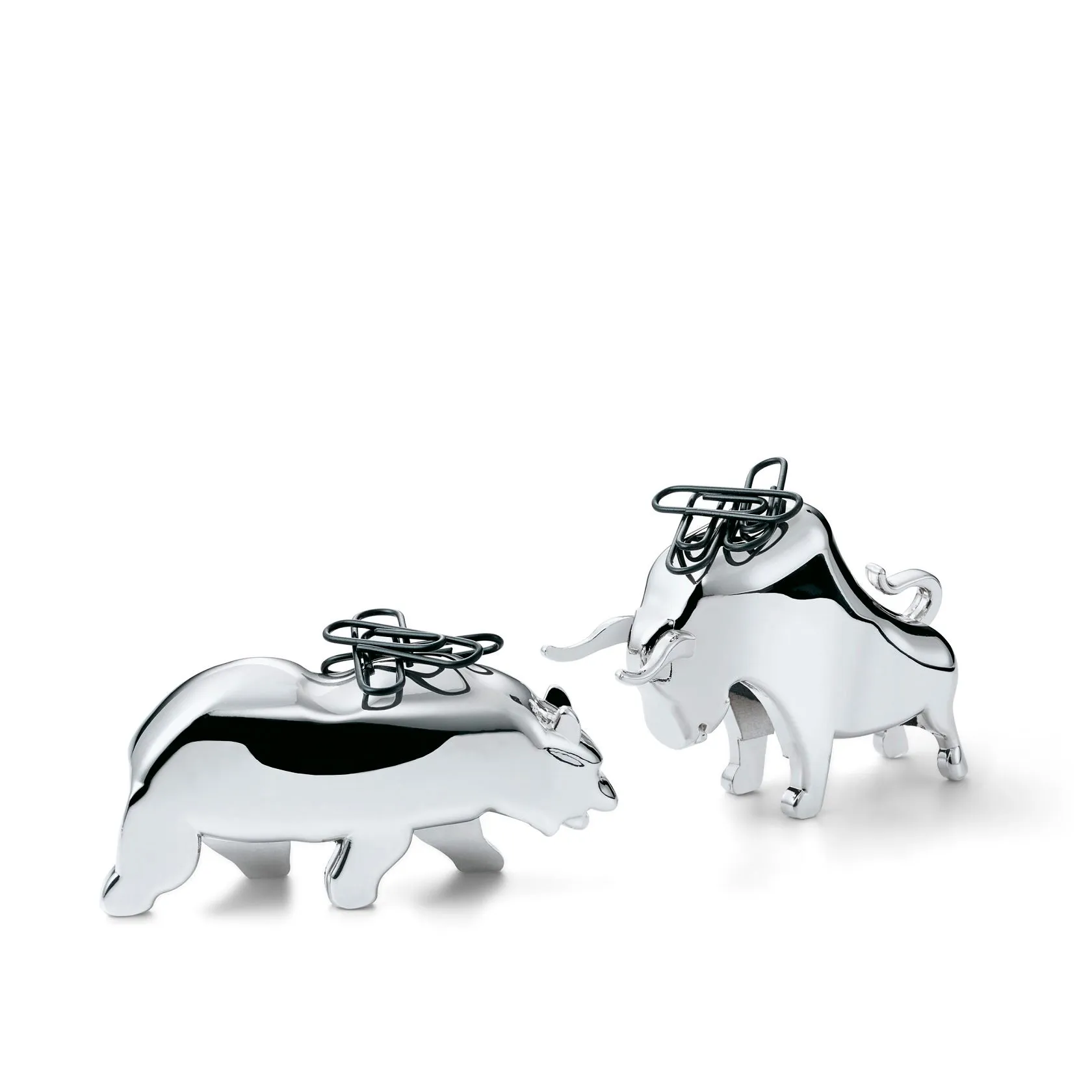 BULL & BEAR Paperclip Holders