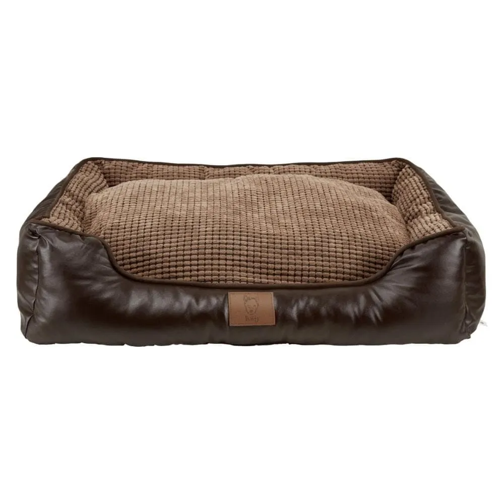 Bunty Tuscan Faux Leather Dog Bed