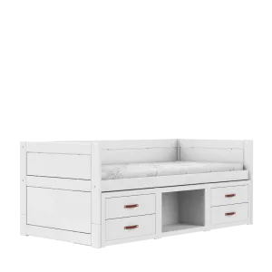 Cabin bed with drawers and storage