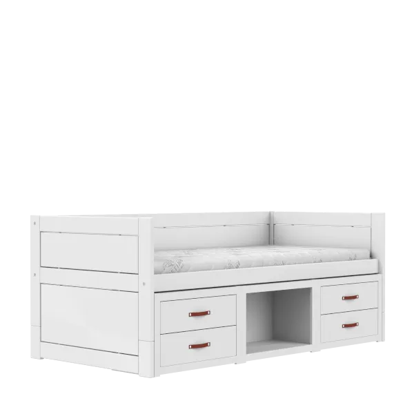 Cabin bed with drawers and storage