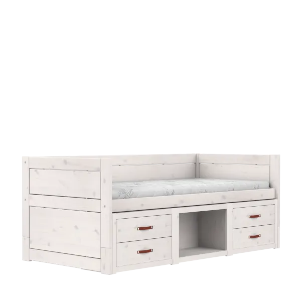 Cabin bed with drawers and storage