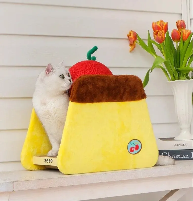 Cherry Cake Cat Bed: Cozy and Stylish Haven for Your Feline