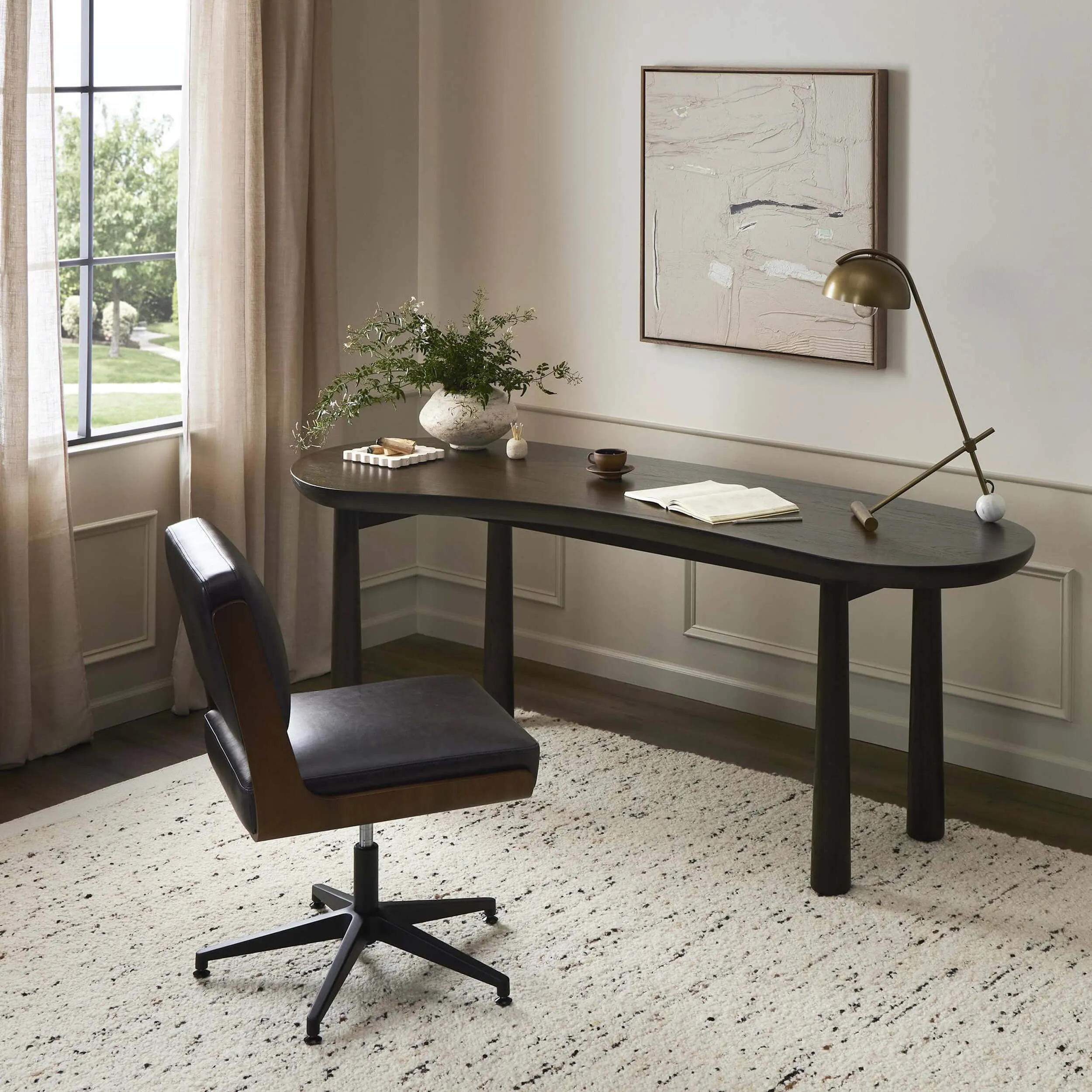 Clara Desk, Sienna Brown