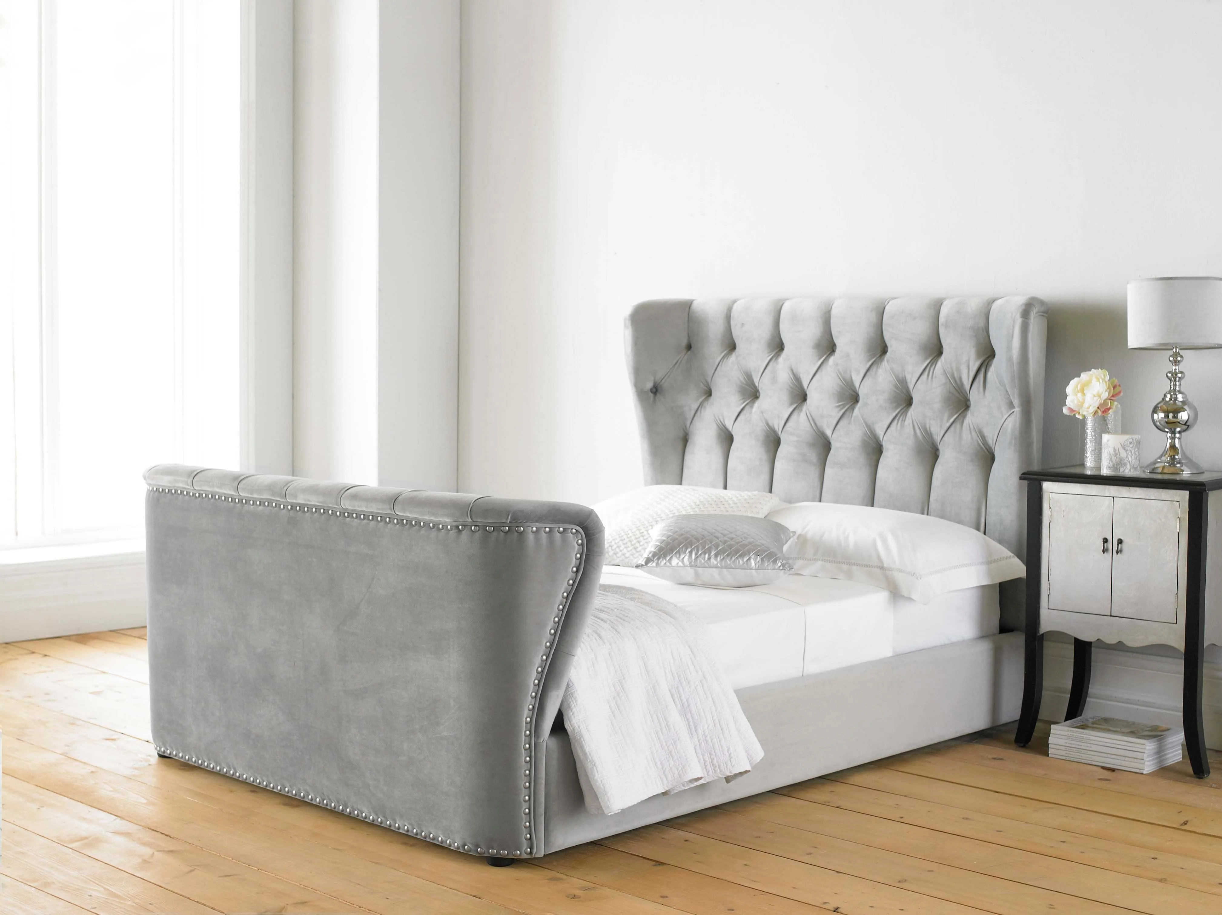 Copenhagen Double Bed Frame - Grey