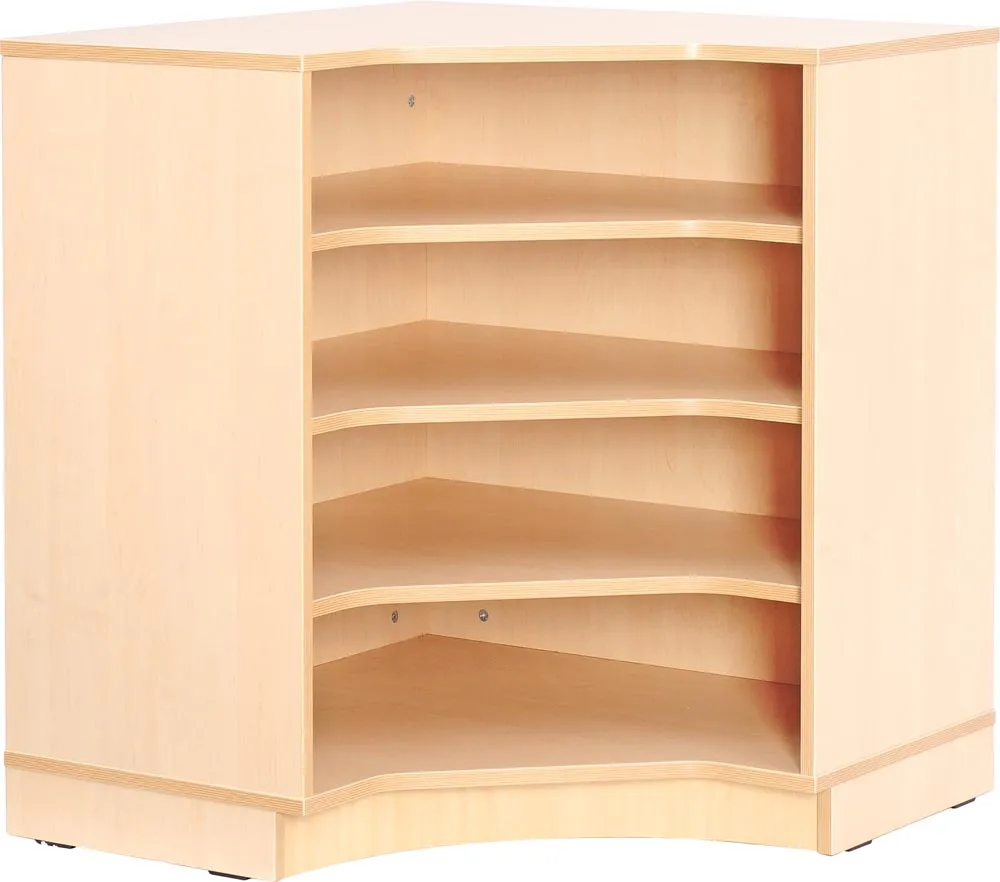 Corner M cabinet with plinth, internal