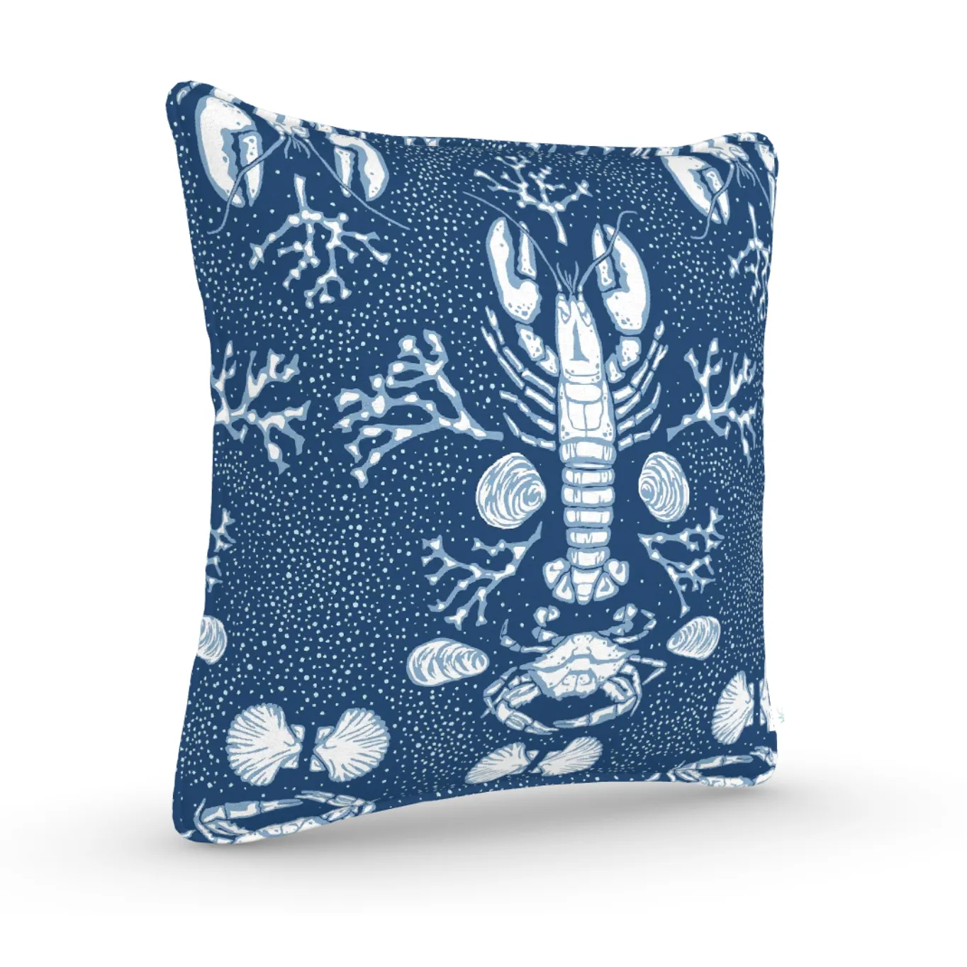 Decorative Throw Pillow in Clambake: Marine