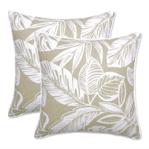 Delray Natural 16.5-Inch Throw Pillow (Set of 2)