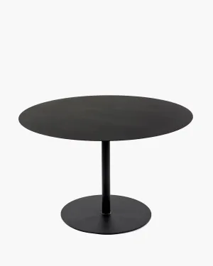 Dining table round black