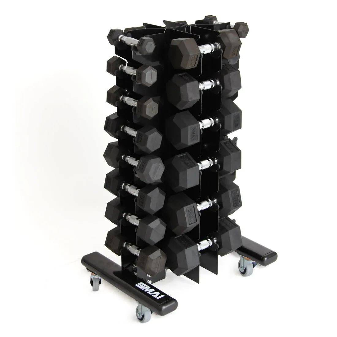 Dumbbell Vertical Rack with Wheels