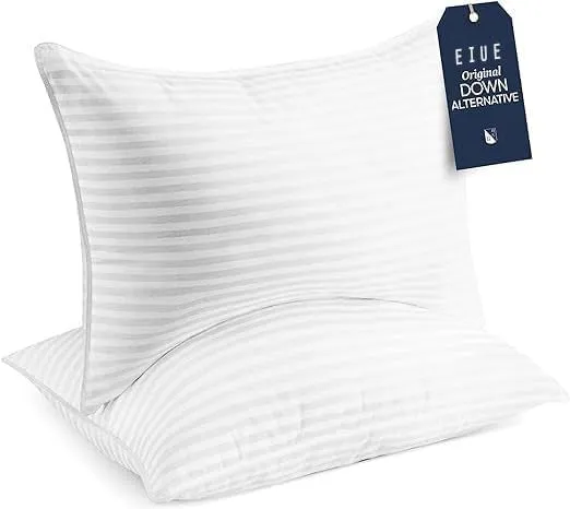 EIUE Bed Pillows Standard Size Set of 4 - Down Alternative Bedding Pillow for Sleeping| (17 x 27, 4)