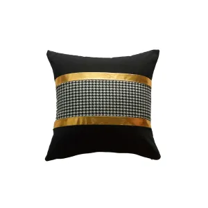 Elegant Black Decorative Pillow Cushion