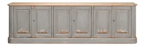 Extra Long Swedish Grey Sideboard