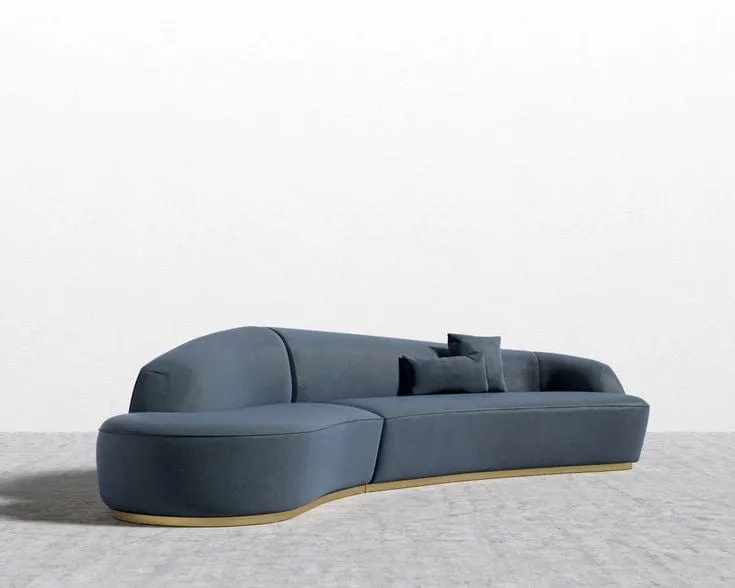 Finn Scratch Resistant Sectional Curve Sofa