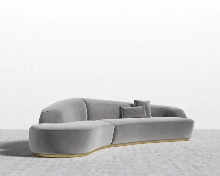 Finn Scratch Resistant Sectional Curve Sofa