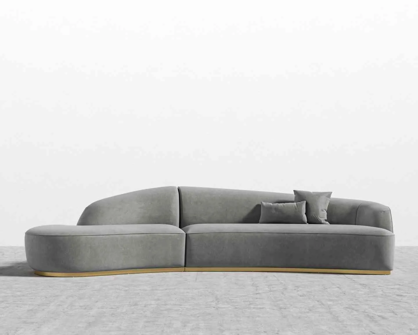 Finn Scratch Resistant Sectional Curve Sofa