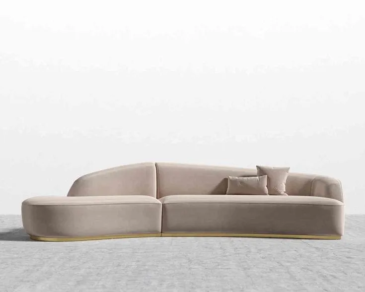 Finn Scratch Resistant Sectional Curve Sofa