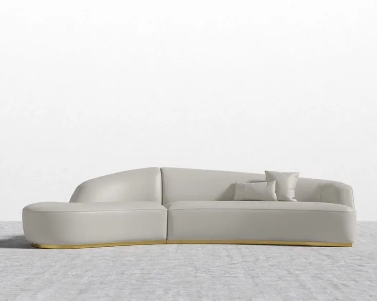 Finn Scratch Resistant Sectional Curve Sofa