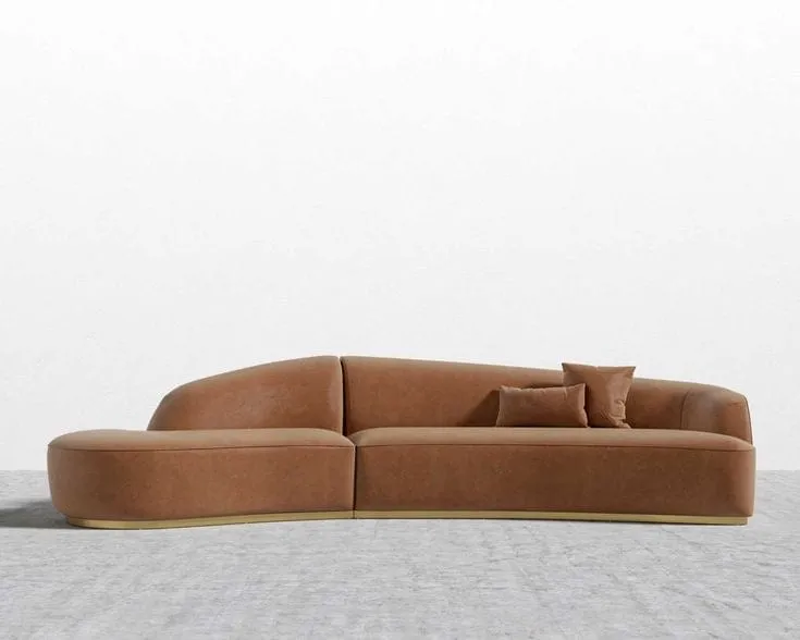 Finn Scratch Resistant Sectional Curve Sofa