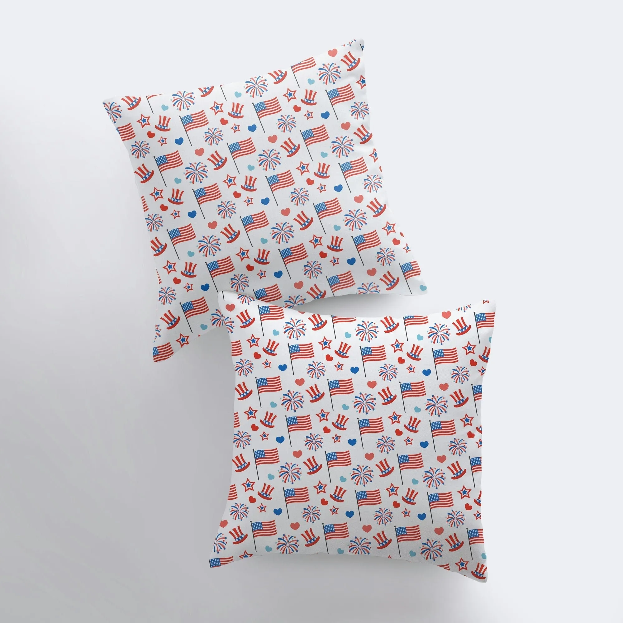 Flag Firework | Vintage Star | Pillow Cover | Throw Pillow | Home