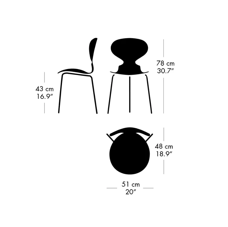 Fritz Hansen Ant™ Chair Wood