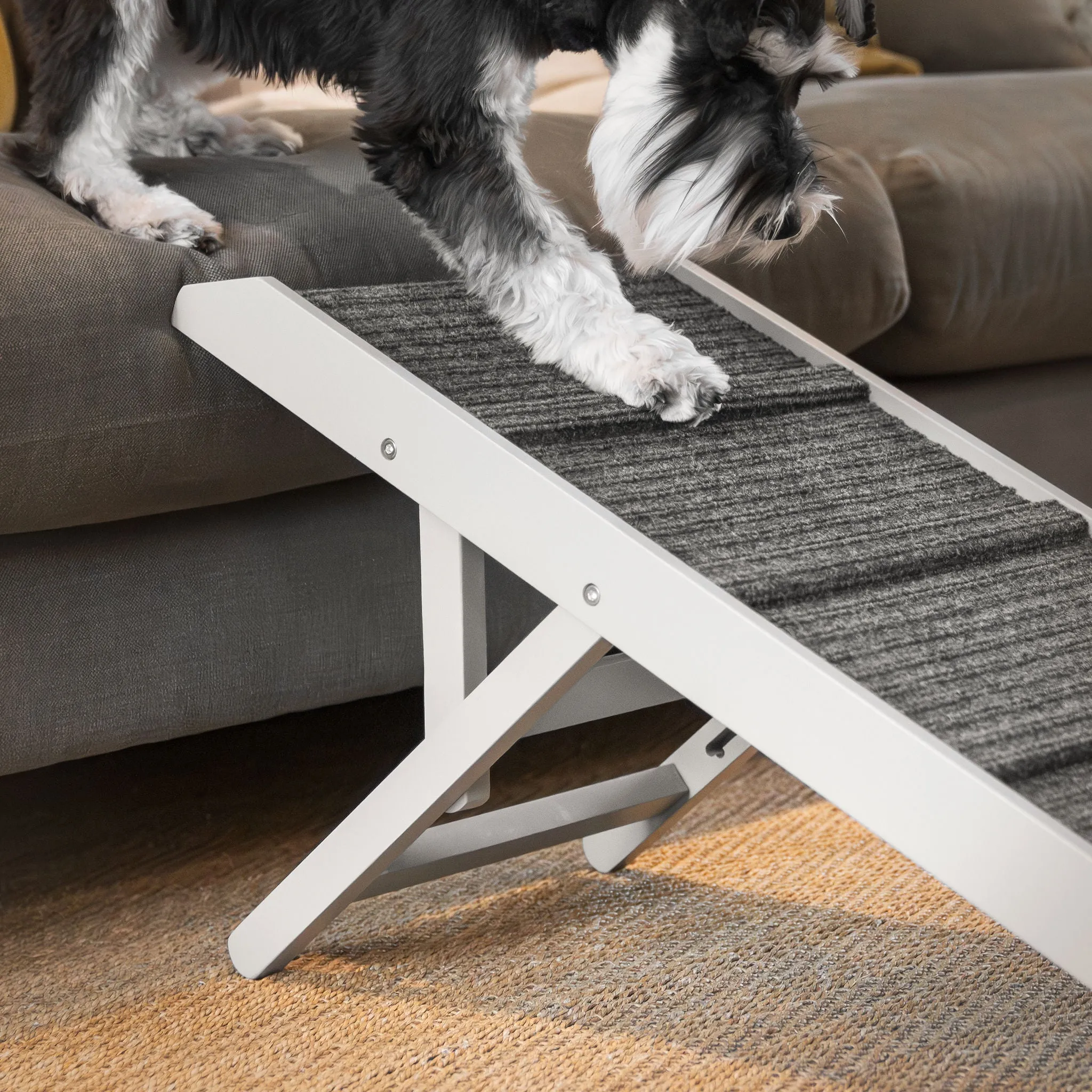 Grey Wooden Pet Ramp by Lords & Labradors