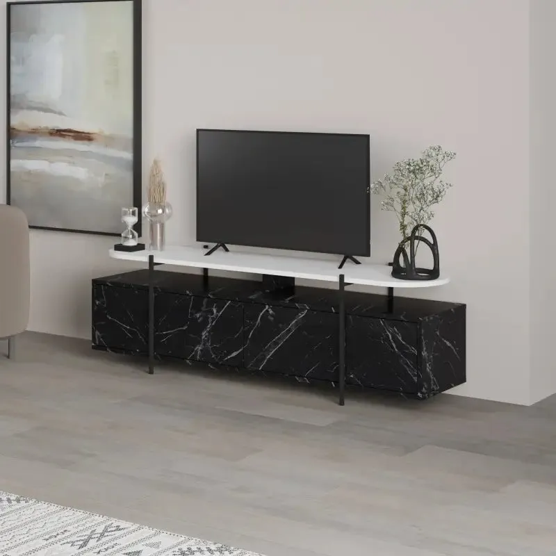 Hanley Modern TV Stand Multimedia Centre TV Unit With Storage Cabinet 160cm