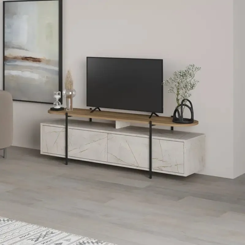 Hanley Modern TV Stand Multimedia Centre TV Unit With Storage Cabinet 160cm