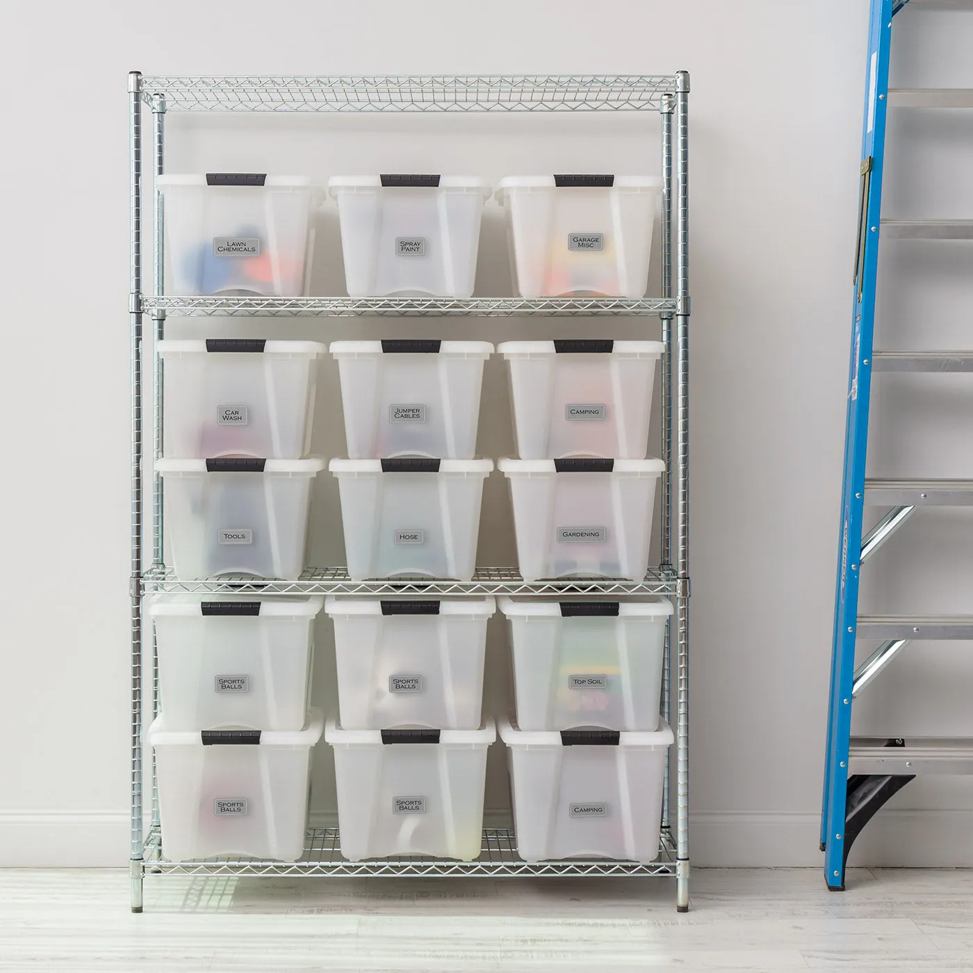 Heavy Duty 4 Shelf Wire Storage Unit