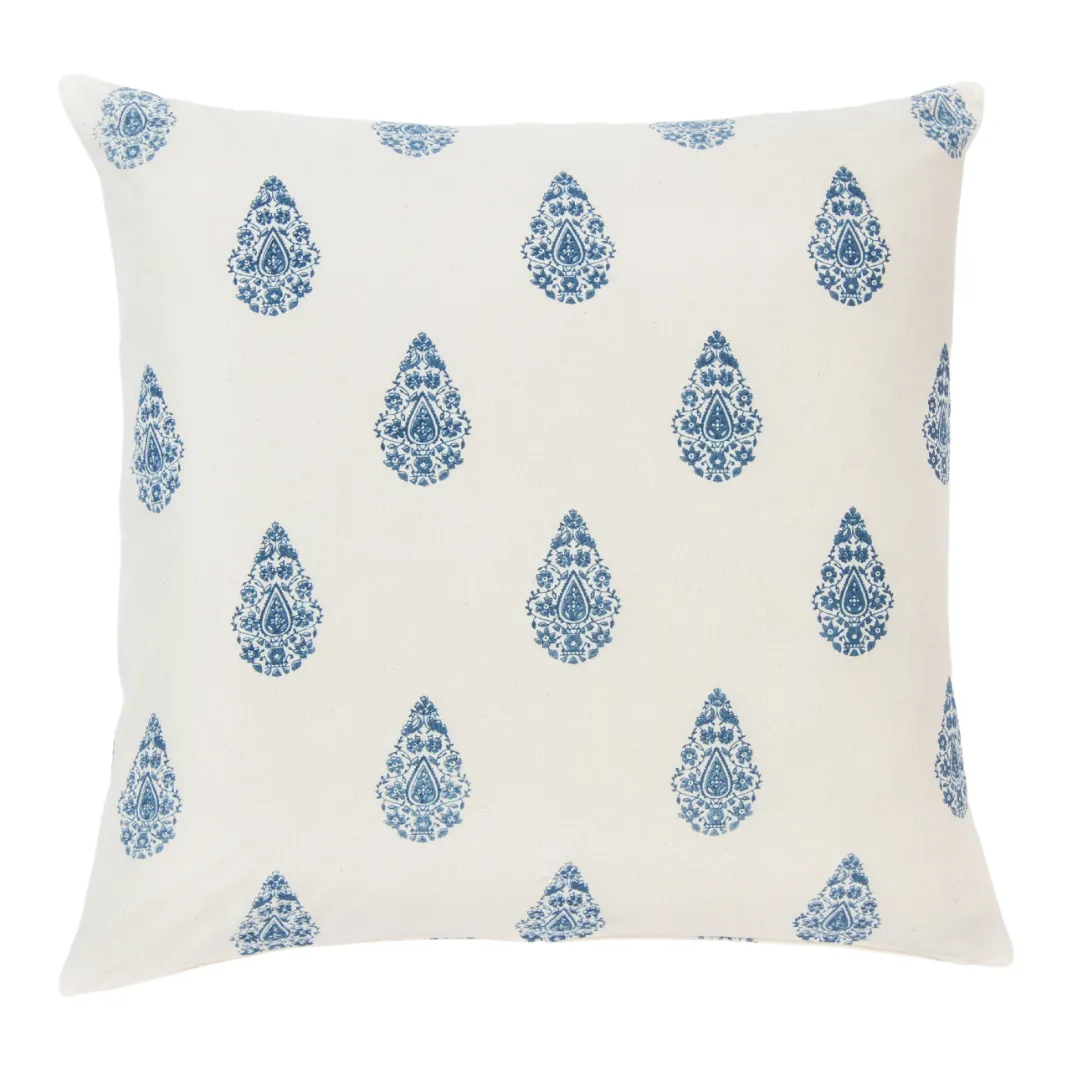 Henna Indigo Decorative Pillow