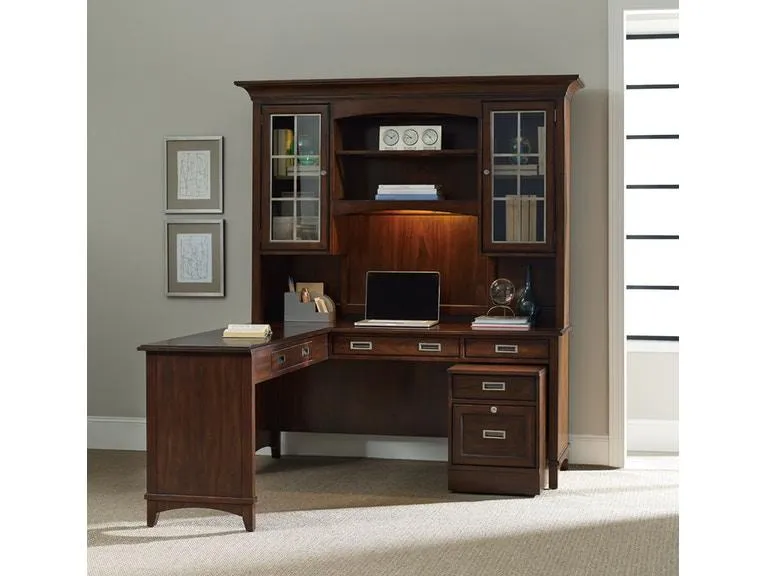 Home Office Latitude Computer Credenza/Desk Hutch