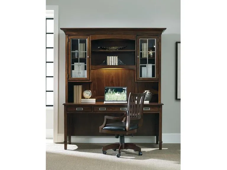 Home Office Latitude Computer Credenza/Desk Hutch