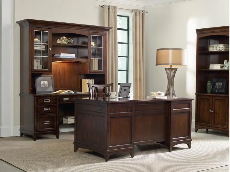 Home Office Latitude Computer Credenza/Desk Hutch