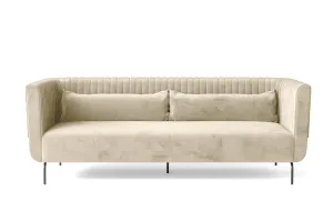 Jackson 3 Seater Sofa Cream Velvet