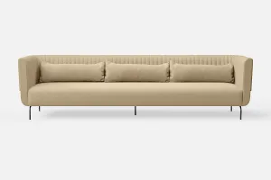 Jackson 4 Seater Sofa Beige Linen Fabric