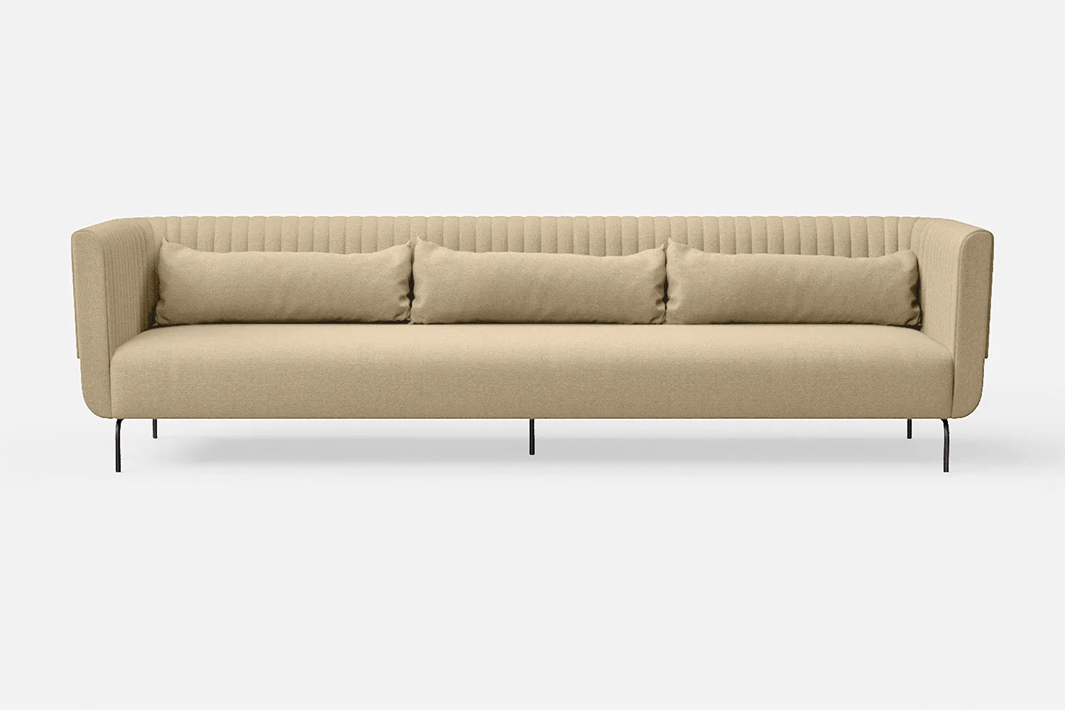 Jackson 4 Seater Sofa Beige Linen Fabric