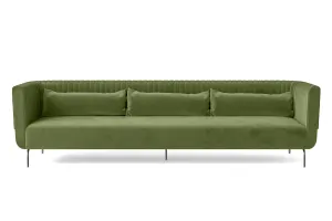 Jackson 4 Seater Sofa Lime Velvet