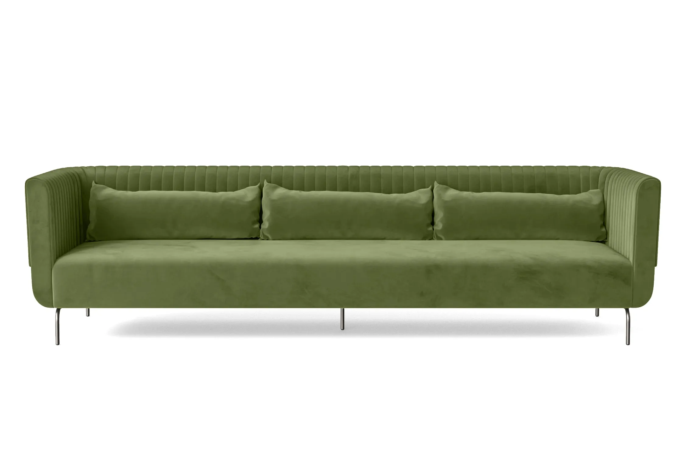 Jackson 4 Seater Sofa Lime Velvet