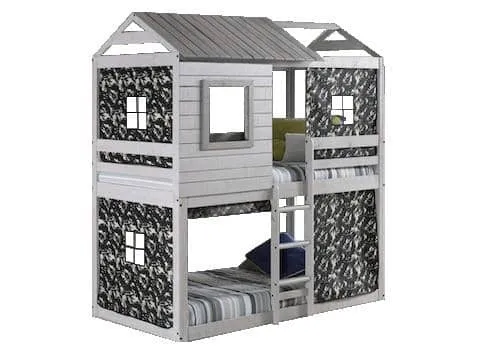 Jackson Fort Bunk Bed with Camo Tent