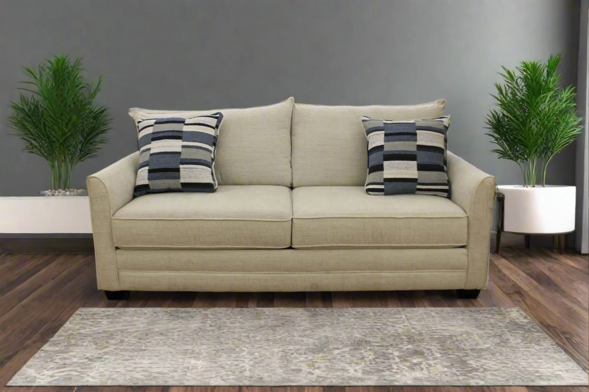 Knife Edge Glacier 78" Queen Sleeper Sofa