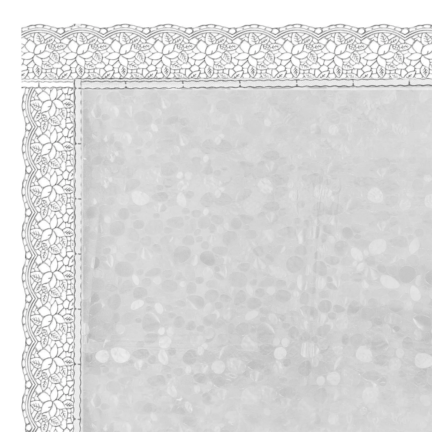 Kuber Industries Dining Table Cover 6 Seater|Table Cloth|Table Cover for Home, Restaurant|(Silver)