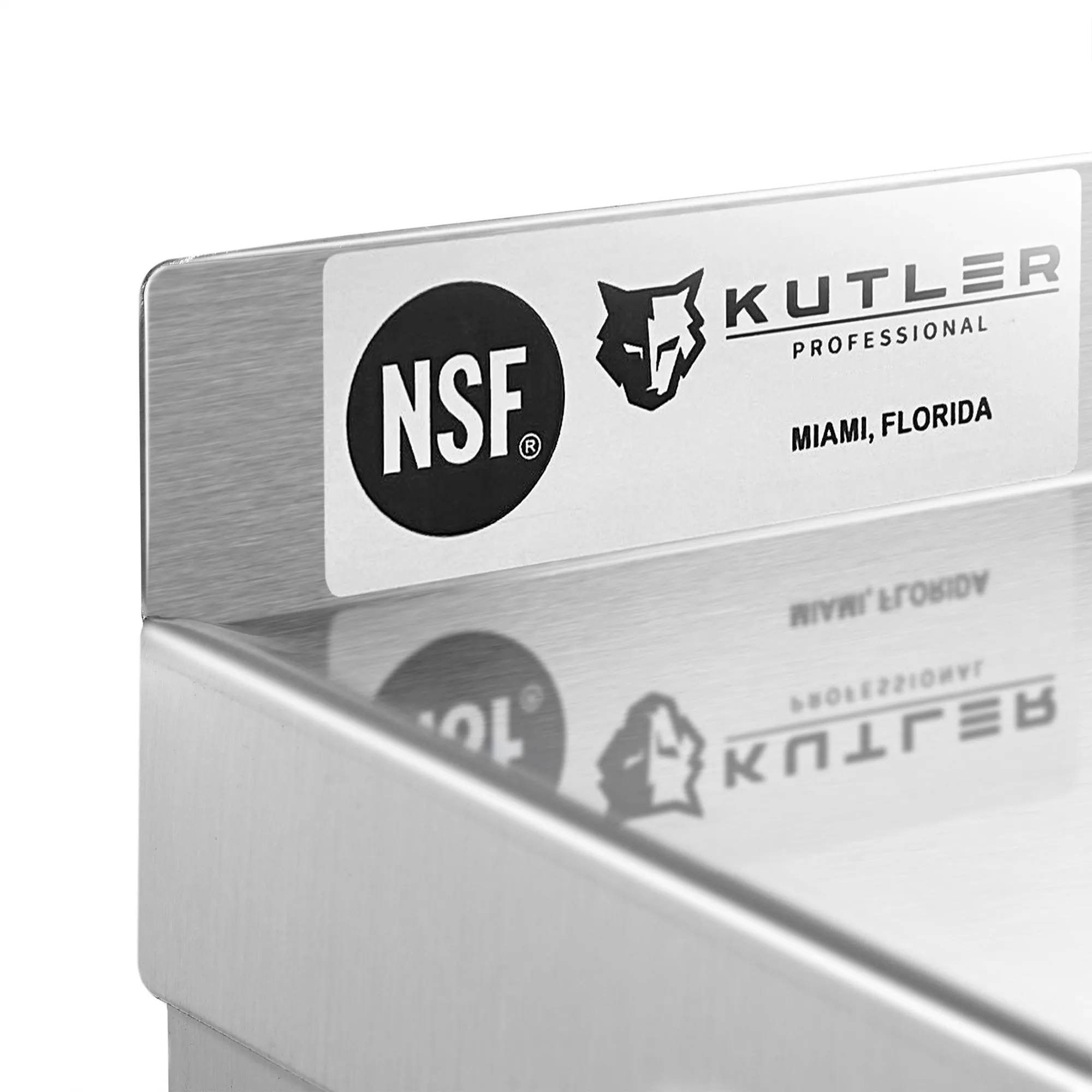 KUTLER Stainless Steel Shelf , NSF Commercial Kitchen Wall Shelving